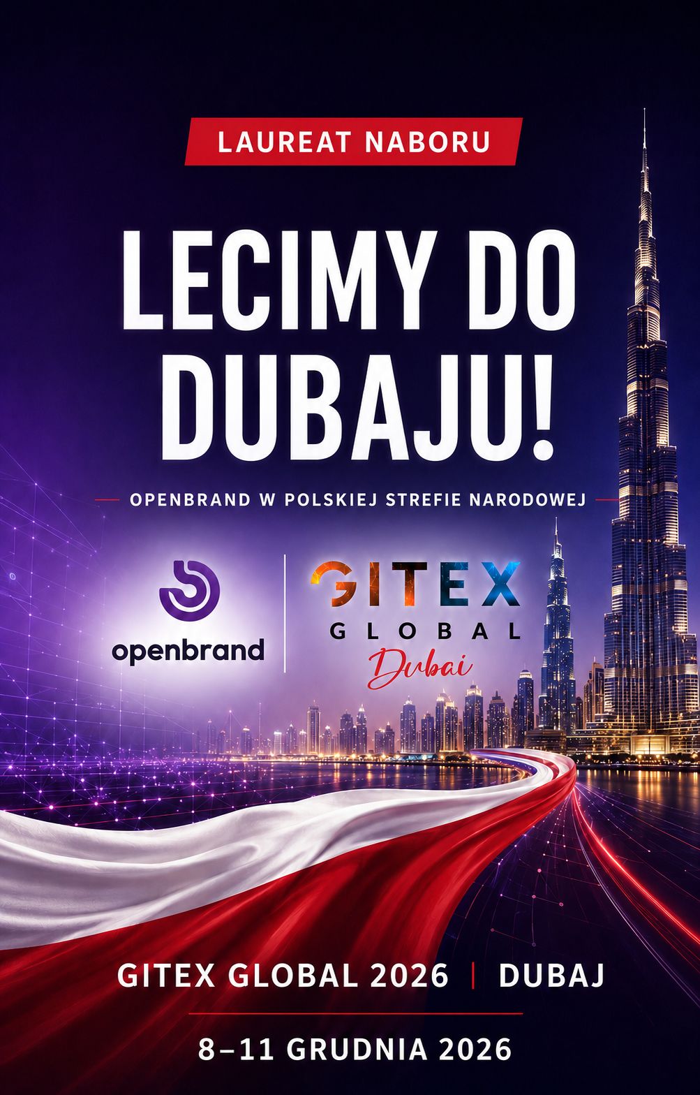 Grafika Lecimy do Dubaju: OpenBrand na targach GITEX Global 2026